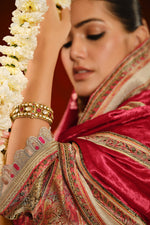 Load image into Gallery viewer, Premium Silk Brocade Embroidered Festive Wear Salwar Suit