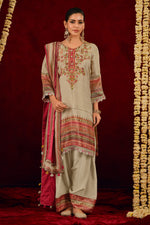Load image into Gallery viewer, Premium Silk Brocade Embroidered Festive Wear Salwar Suit