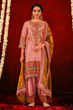 Load image into Gallery viewer, Elegant Silk Jacquard Digital Print Party Wear Salwar Kameez
