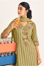 Load image into Gallery viewer, Designer Pure Mal Mal Cotton Khadi Block Print Salwar Suit