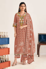 Load image into Gallery viewer, Elegant Pure Mal Mal Cotton Handcrafted Khadi Print Salwar Kameez
