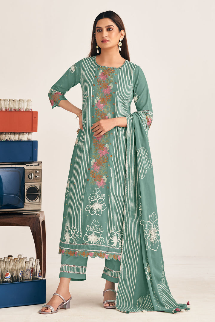 Luxury Pure Mal Mal Cotton Daily Wear Salwar Suit