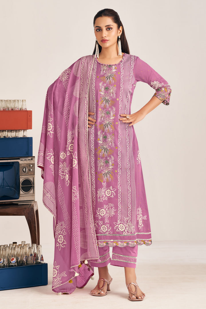 Traditional Pure Mal Mal Cotton Hand Block Printed Khadi Salwar Kameez