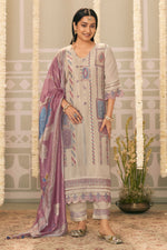 Load image into Gallery viewer, Pure Tissue Jacquard Fancy Embroidered Designer Straight Cut Salwar Kameez