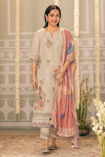 Load image into Gallery viewer, Tissue Jacquard Fancy Embroidered Designer Straight Cut Dress