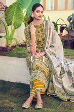 Load image into Gallery viewer, Traditional Block Print Cotton Salwar Kameez With Printed Bottom