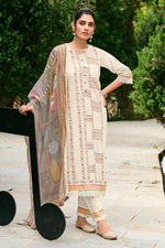 Load image into Gallery viewer, Premium Mal Chanderi Jacquard Embroidery Work Daily Wear Salwar Suit