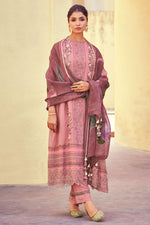 Load image into Gallery viewer, Pink Color Pure Organza Fabric Embroidered Designer Long Salwar Kameez

