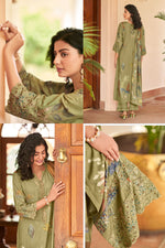 Load image into Gallery viewer, Shimmar Embroidery Digital Print Long Salwar Suit
