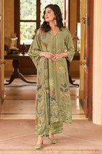 Load image into Gallery viewer, Shimmar Embroidery Digital Print Long Salwar Suit
