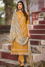 Load image into Gallery viewer, Mustard Color Pure Cotton Digital Print Daily Wear Salwar Kameez
