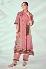 Load image into Gallery viewer, Pink Pure Cotton Khadi Block Print Casual Salwar Kameez
