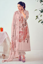 Load image into Gallery viewer, Pink Pure Cotton Digital Print With Diamond Work Daily Wear Salwar Kameez
