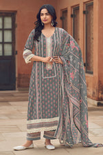 Load image into Gallery viewer, Designer Hand Block Printed Pure Mal Mal Cotton Straight Cut Salwar Suit