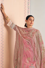 Load image into Gallery viewer, Pure Cotton Digital Print Straight Cut Salwar Suit with Embroidery And Chiffon Dupatta