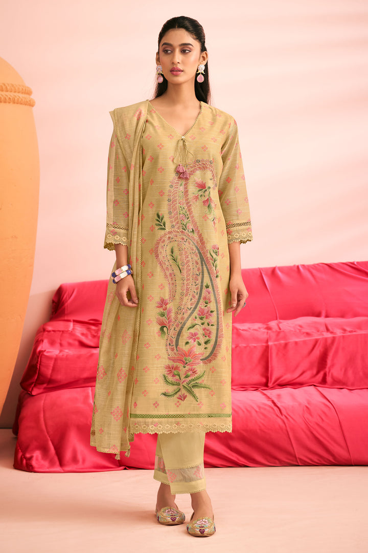Premium Kota Checks Digital Print Designer Salwar Kameez