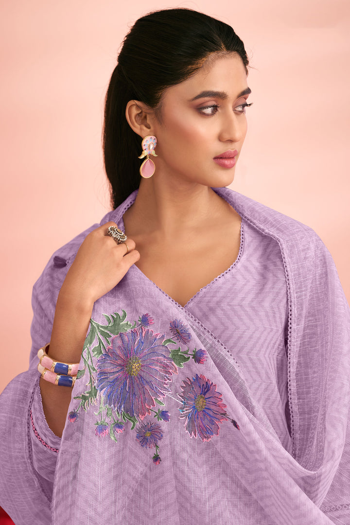 Festive Wear Premium Kota Checks Digital Print Salwar Suit