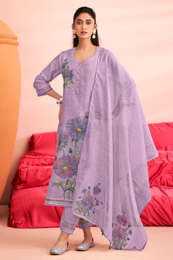 Festive Wear Premium Kota Checks Digital Print Salwar Suit