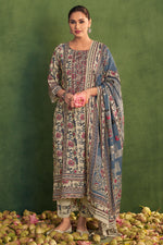 Load image into Gallery viewer, Beige Pure Pashmina Digital Print Long Salwar Suit
