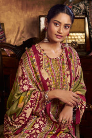 Premium Corduroy Digital Print Salwar Kameez