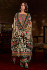 Load image into Gallery viewer, Green Pure Corduroy Digital Print Casual Suit
