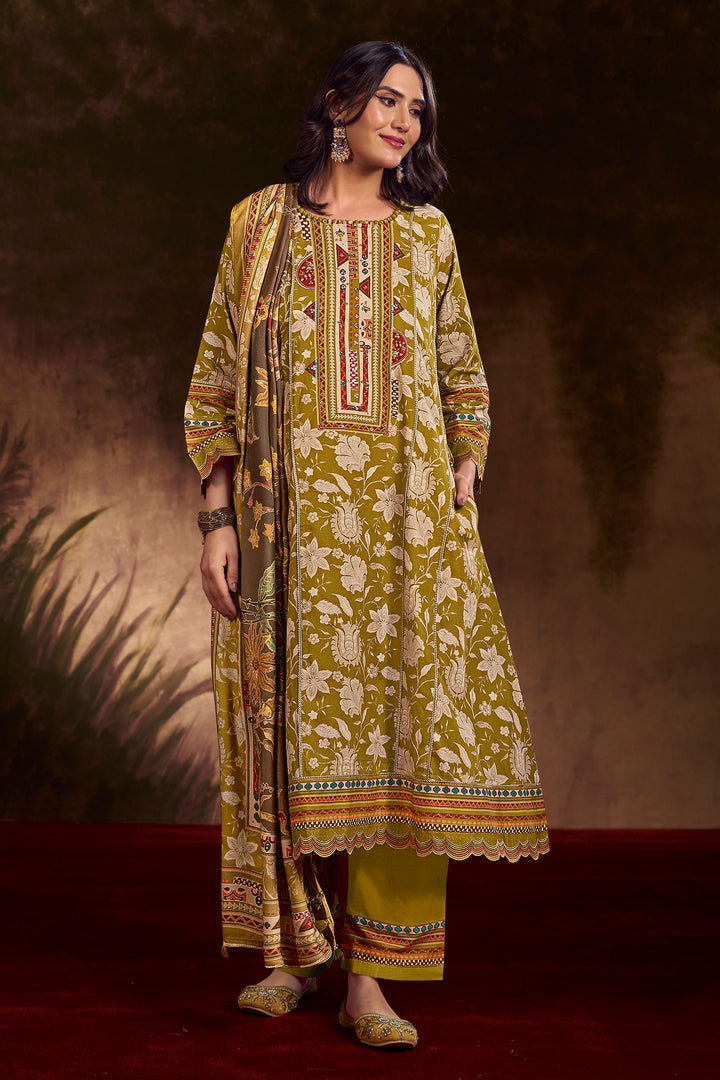 Pure Premium Corduroy Digital Print Casual Salwar Kameez