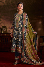Load image into Gallery viewer, Premium Corduroy Black Digital Print Casual Salwar Suit
