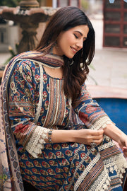 Elegant Cotton Hand Block Printed Salwar Suit