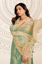 Premium Pure Linen Jacquard Designer Salwar Suit With Embroidery Work