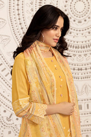 Elegant Pure Linen Jacquard Embroidered Dress