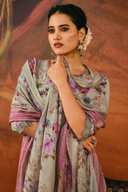 Pink Pure Moga Silk Digital Print Casual Dress