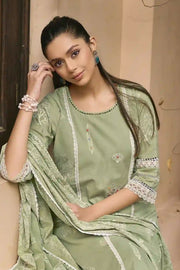Designer Pure Cotton Straight Cut Salwar Kameez