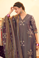 Load image into Gallery viewer, Pure Tissue Hand Batik Print Designer Salwar Kameez
