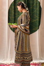 Load image into Gallery viewer, Pure Kutch Satin Ajrak Print Embroidered Designer Salwar Kameez