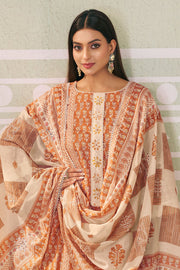 Traditional Pure Mal Mal Cotton Hand Block Print Salwar Suit