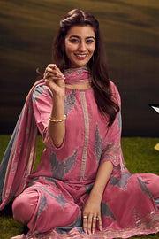 Elegant Digital Checks Cotton Suit Set With Designer Dupatta