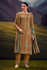 Load image into Gallery viewer, Designer Cotton Modal Checked Salwar Suit With Embroidered