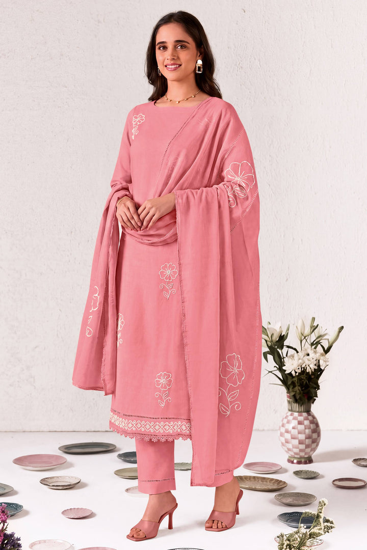 Premium Malai Chanderi Beads Work Daily Wear Salwar Kameez