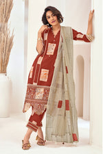 Load image into Gallery viewer, Pure Cotton Hand Block Print With Embroidery Salwar Kameez
