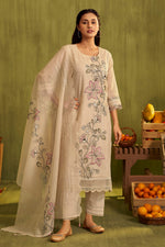 Load image into Gallery viewer, Premium Kota Checks Placement Embroidered Salwar Kameez