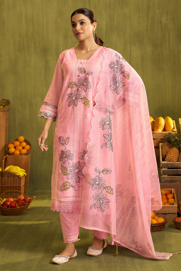 Premium Kota Checks Designer Embroidered Daily Wear Suit