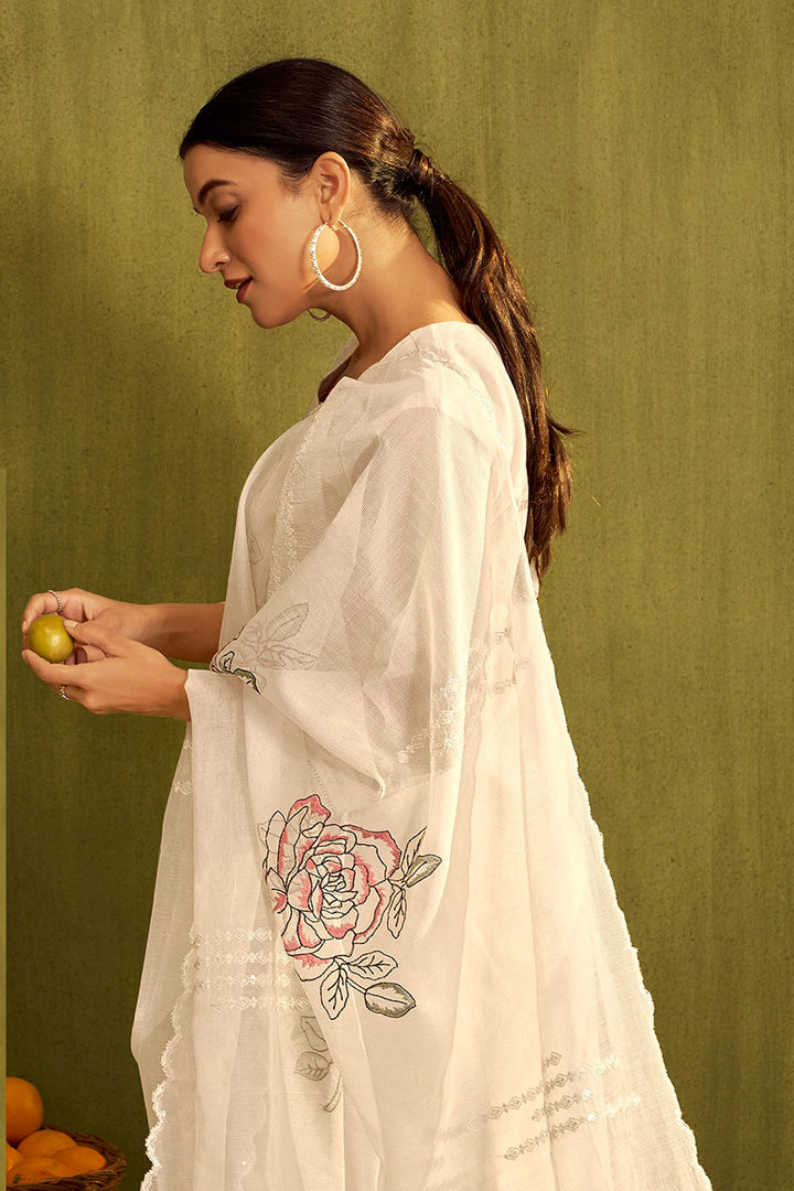 Kota Checks Placement Embroidery Cotton Salwar Kameez