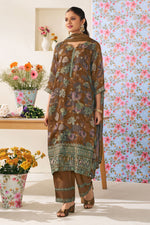 Load image into Gallery viewer, Pure Premium Organza Jacquard Digital Print Salwar Kameez
