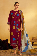Load image into Gallery viewer, Pure Cotton Applique Embroidered Casual Salwar Suit