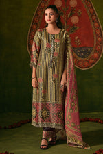 Load image into Gallery viewer, Designer Kanjivaram Jacquard Embroidered Traditional Salwar Suit