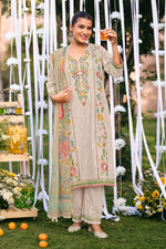 Load image into Gallery viewer, Designer Placement Embroidery South Cotton Casual Wear Suit
