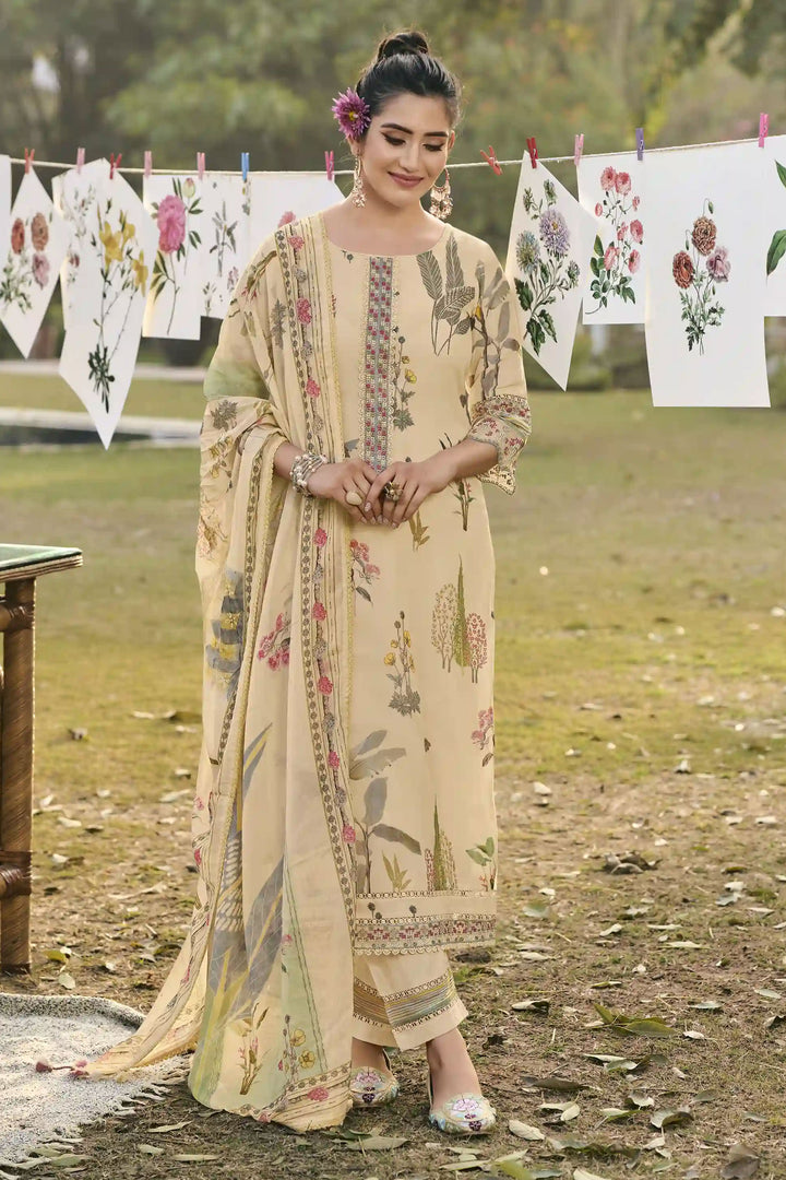 Digital Print Premium Malai Chanderi Daily Wear Salwar Suit