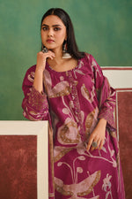 Load image into Gallery viewer, Pure Premium Pashmina Digital Print Embroidered Salwar Kameez