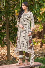 Load image into Gallery viewer, Pure Linen Digital Print Designer Daily Wear Salwar Kameez