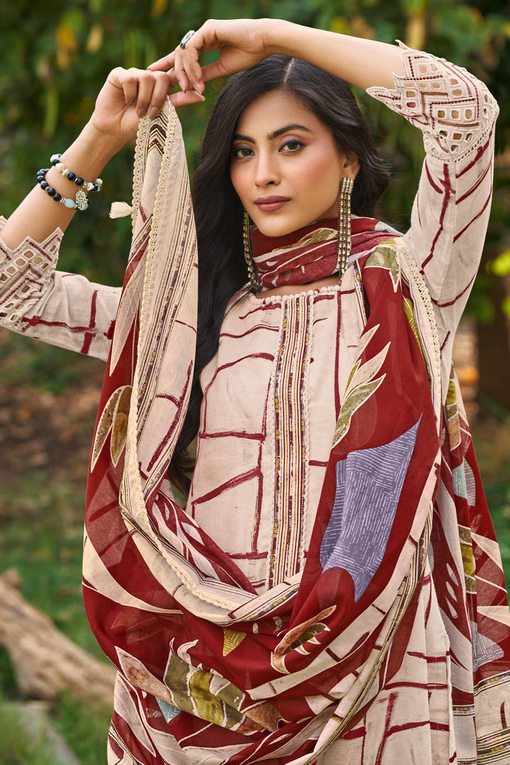 Premium Pure Linen Digital Printed Ethnic Salwar Suit